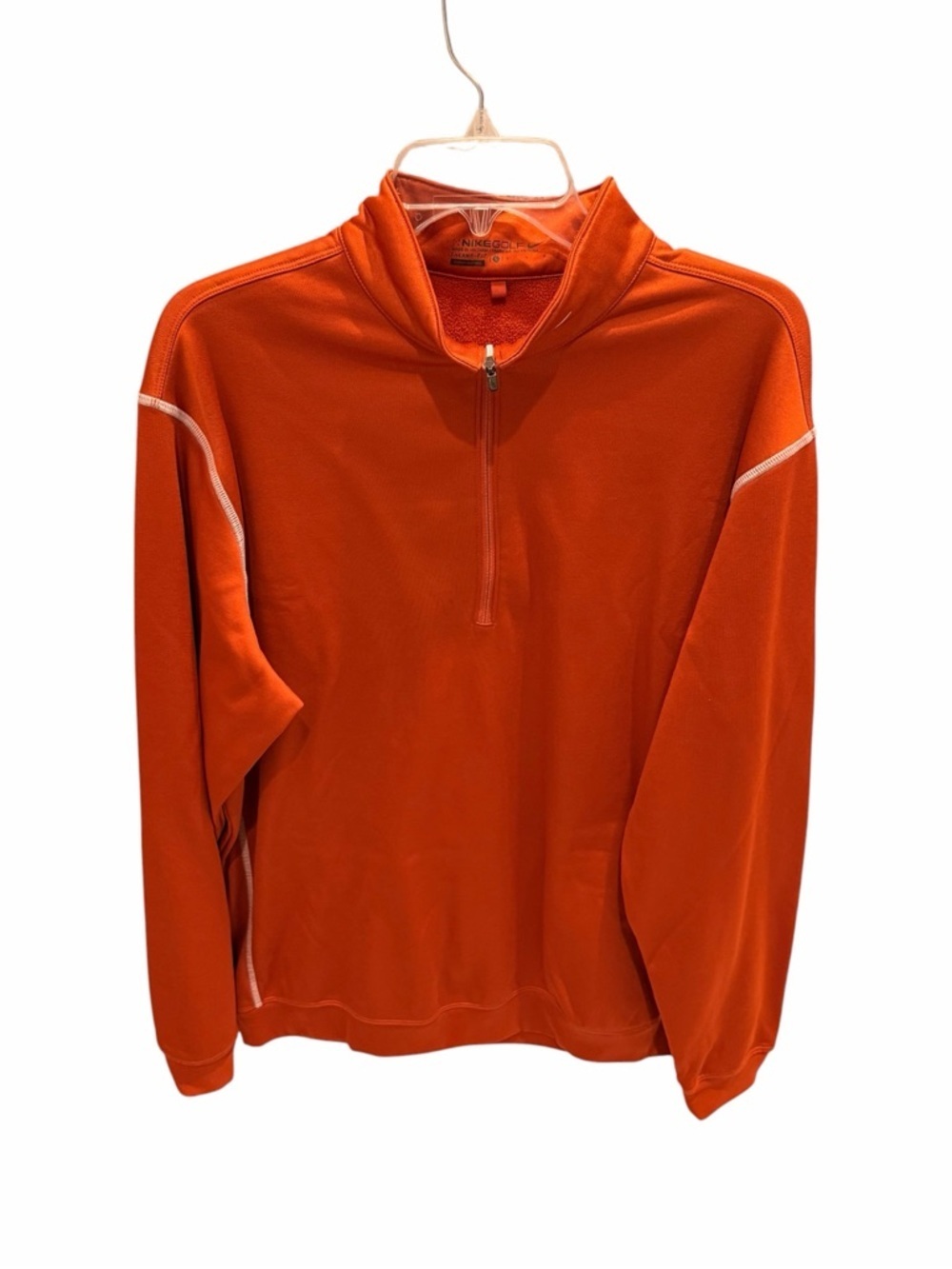 Nike Men’s Golf Orange Quarter-Zip Pullover Size Large